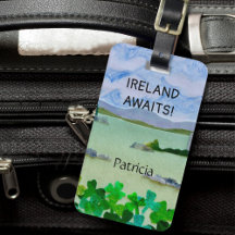 Irish landscape Ireland Awaits Your Name Shamrock