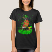 Irish Leprechaun American Robin Bird St Patrick's  Tシャツ (正面)