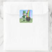 Irish leprechaun and the pot full of gold スクエアシール (バッグ)