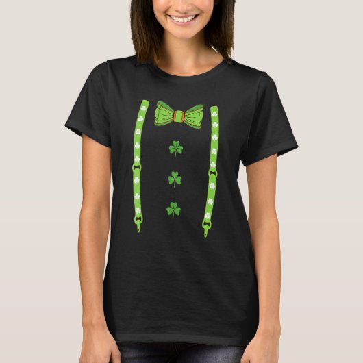 Irish Leprechaun Costume Tuxedo St Patrick's Day B Tシャツ (正面)