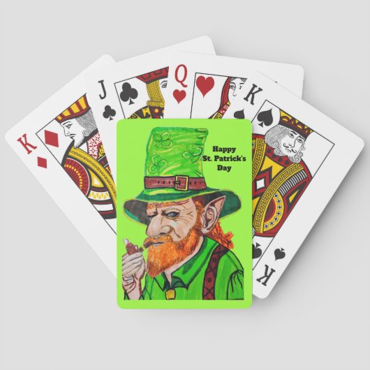 IRISH LEPRECHAUN playing cards トランプ (裏面)