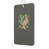 Irish Leprechaun Sloth Shamrock St Patricks Day An カーエアーフレッシュナー (左)
