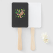 Irish Leprechaun Sloth Shamrock St Patricks Day An ハンドファン (正面&裏面)