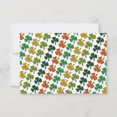 Irish Leprechaun、St Patrick's DayパーティーRSVP 出欠カード (裏面)