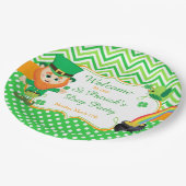 Irish Leprechaun St Patrick's Day Party ペーパープレート (アングル)