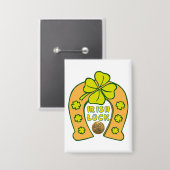 irish luck 缶バッジ (正面/裏面)