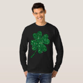 Irish Lucky Shamrock Green Clover St Patrick's Day Tシャツ (正面フル)