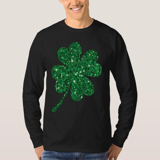 Irish Lucky Shamrock Green Clover St Patrick's Day Tシャツ (正面)
