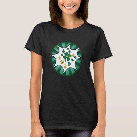 Irish lucky shamrock St Patricks Day 7 Tシャツ (正面)