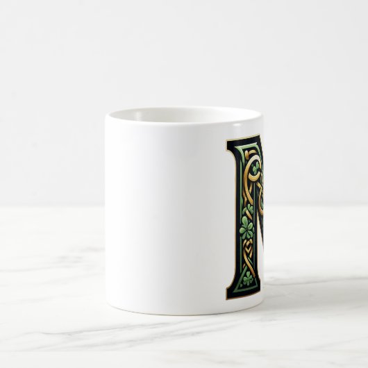 Irish M Monogram Coffee Mug コーヒーマグカップ (中央)