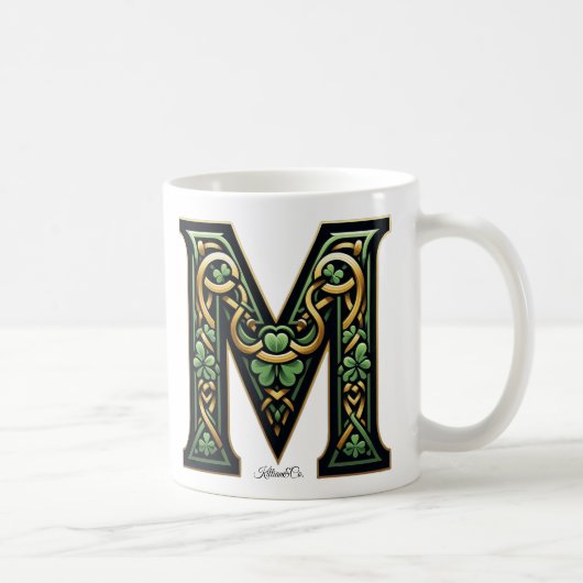 Irish M Monogram Coffee Mug コーヒーマグカップ (右)