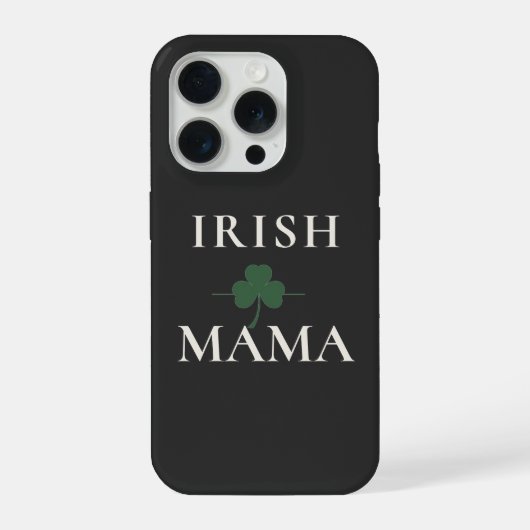 Irish Mama Shamrock  iPhoneケース (裏面)