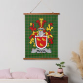 Irish McGill Coat of Arms Family Crest 吊り下げ型タペストリー (寝室)