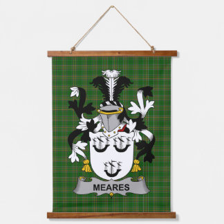 Irish Meares Coat of Arms Family Crest 吊り下げ型タペストリー