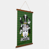 Irish Meares Coat of Arms Family Crest 吊り下げ型タペストリー (傾斜あり)