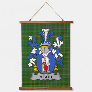 Irish Meath Coat of Arms Family Crest 吊り下げ型タペストリー