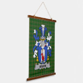 Irish Meath Coat of Arms Family Crest 吊り下げ型タペストリー (傾斜あり)