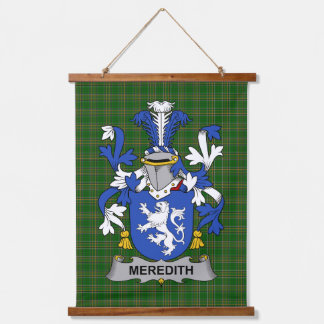 Irish Meredith Coat of Arms Family Crest 吊り下げ型タペストリー