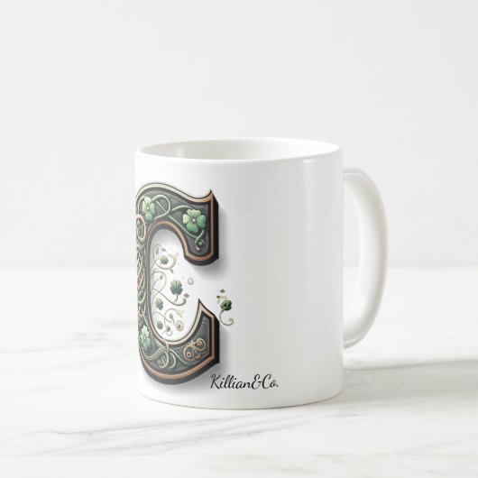 Irish Monogram Coffee Mug コーヒーマグカップ (正面右)