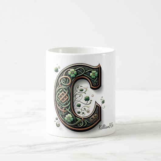 Irish Monogram Coffee Mug コーヒーマグカップ (中央)