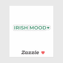 Irish Mood Modern Minimalist Wide Text Sticker シール