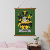 Irish Morris Coat of Arms Family Crest 吊り下げ型タペストリー (寝室)