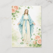 Irish Mother Mary Catholic Funeral Memorial  名刺 (正面)