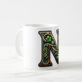 Irish N Monogram Coffee Mug コーヒーマグカップ (正面左)