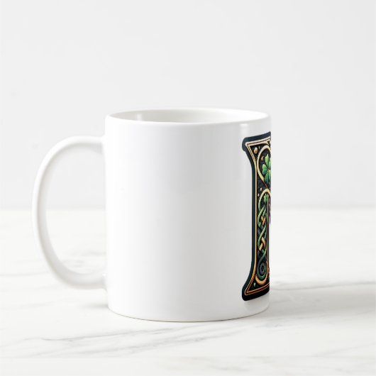 Irish N Monogram Coffee Mug コーヒーマグカップ (左)