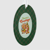 Irish National Original Tartan Christmas オーナメント (正面)