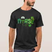 Irish Nurse Stethoscope Scrub St Patricks Day Nurs Tシャツ (正面)