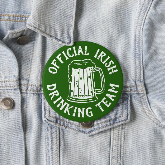Irish | Official Drinking Team | Funny St Patricks 缶バッジ (インサイチュ)