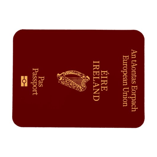 Irish passport magnet マグネット (横)