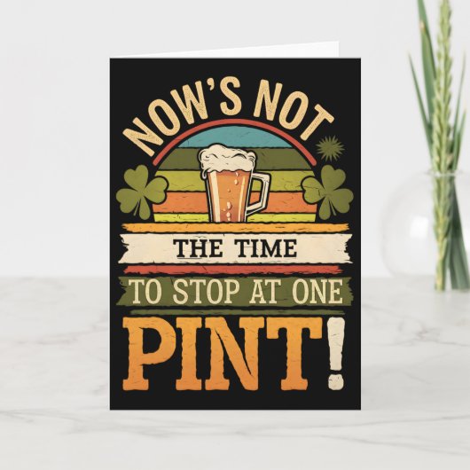 Irish Patty's Green St Paddy Funny Saint Patricks  カード (正面)