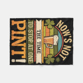 Irish Patty's Green St Paddy Funny Saint Patricks  フリースブランケット (正面(横))