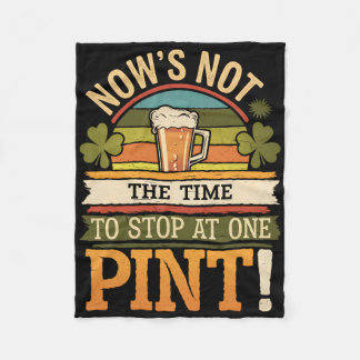 Irish Patty's Green St Paddy Funny Saint Patricks  フリースブランケット