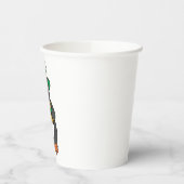 Irish Penguin Holding Christmas Teddy Bear 紙コップ (左)