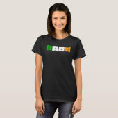 IRISH Periodic Table of Elements Ir I S H Tシャツ (正面フル)