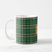 Irish Plaid St. Patrick's Day コーヒーマグカップ (左)