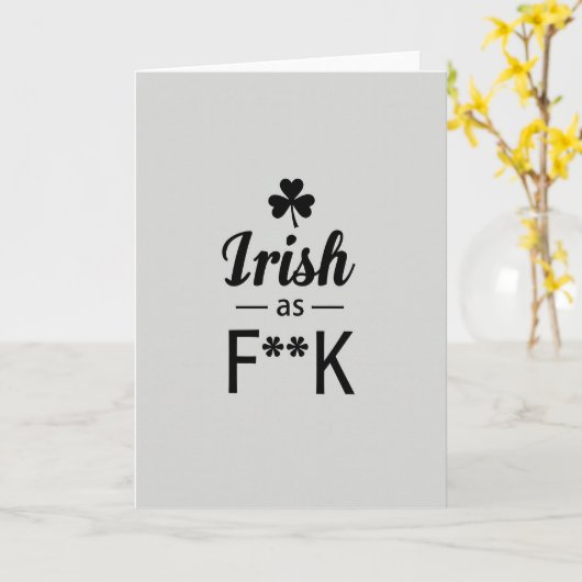 Irish Pride As Fk カード (黄色い花)