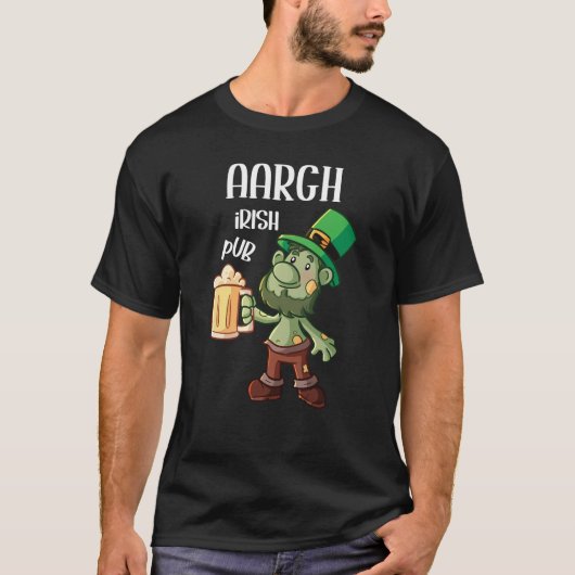 Irish Pub Aargh Patricks Day Tシャツ (正面)