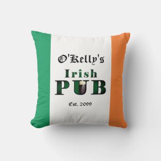 Irish Pub Bar Tavern Throw Pillow クッション