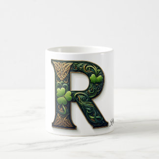 Irish R Monogram Coffee Mug コーヒーマグカップ