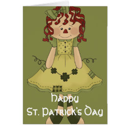 Irish RagDoll d3 Happy St. Patrick's Day Card