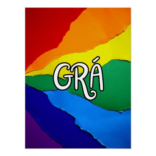 Irish Rainbow Love - Gráは愛を意味します ポスター (正面)