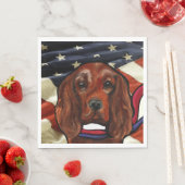 Irish Red Setter    スタンダードランチョンナプキン (インサイチュ)