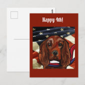 Irish Red Setter    ポストカード (正面/裏面)