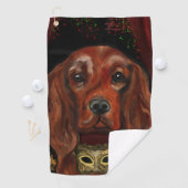 Irish Red Setter    Postcard ゴルフタオル (インサイチュ)