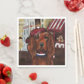 Irish Red Setter    Postcard スタンダードランチョンナプキン (インサイチュ)