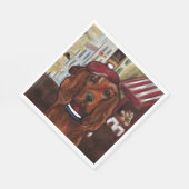 Irish Red Setter    Postcard スタンダードランチョンナプキン (角)